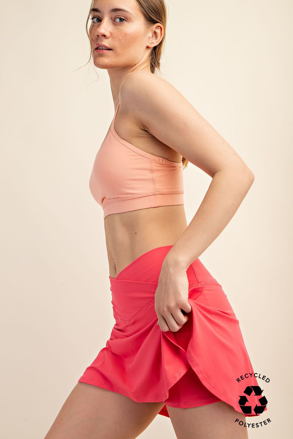 BUTTER V SHAPED HIGH-WAIST SKORT