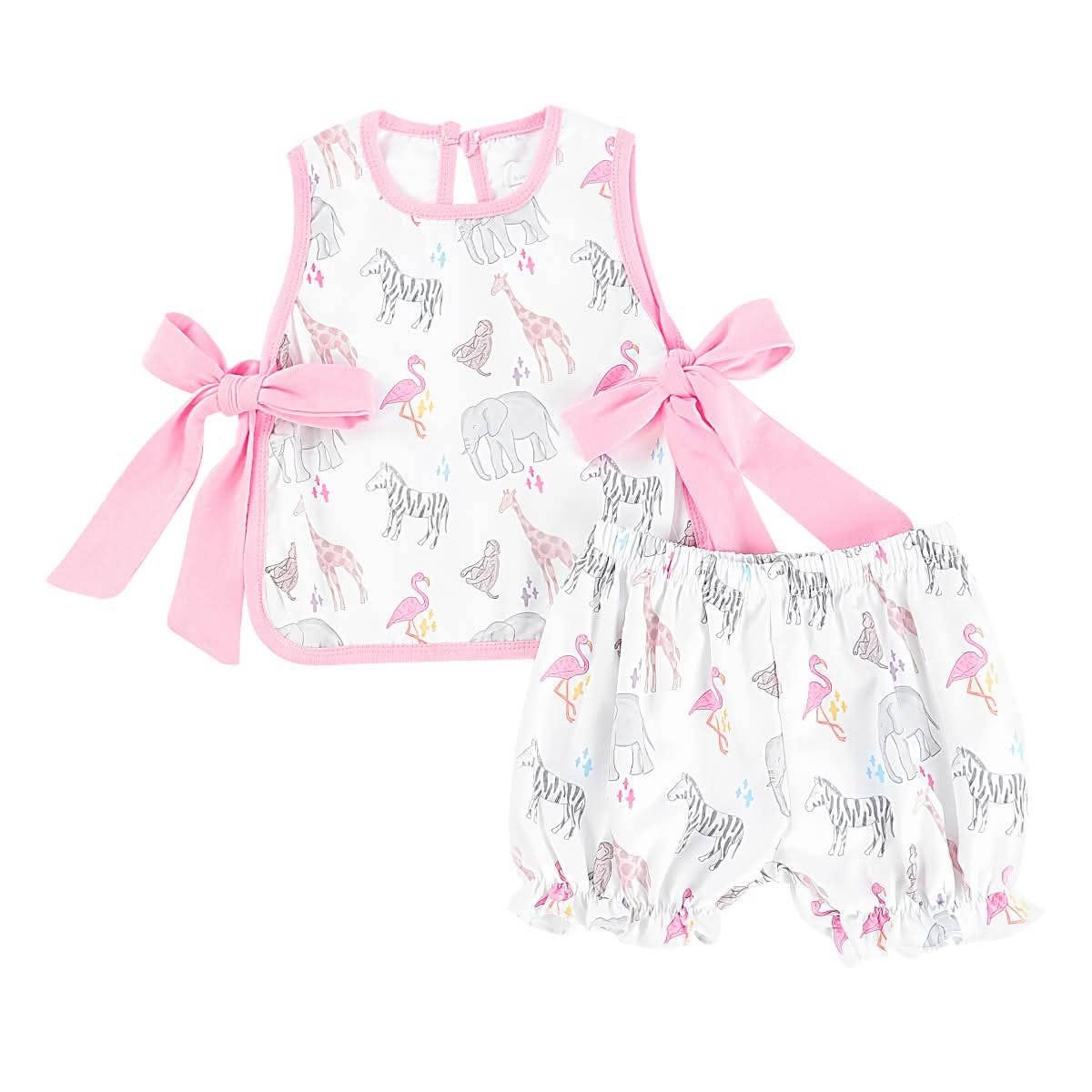 Zoo Animal Girl Bloomer Set