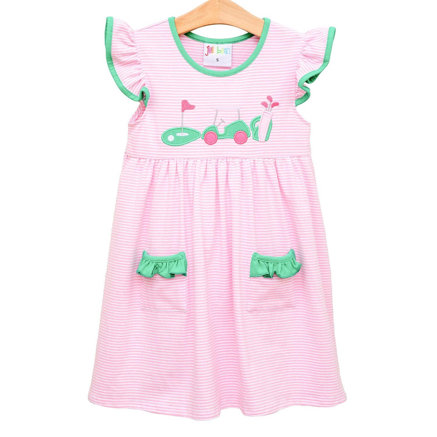 Gone Golfing Ruffle Pocket Dress