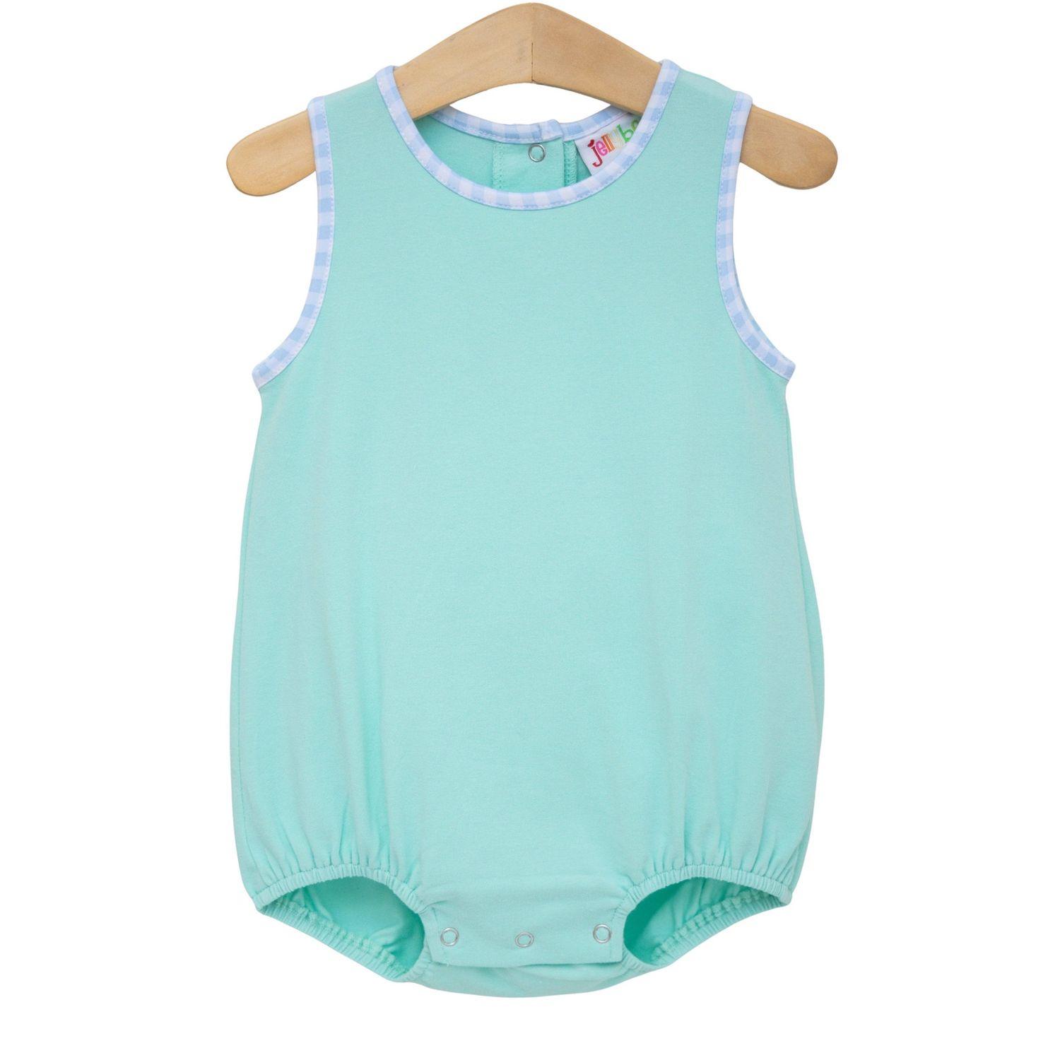 Avery Bubble- Mint w/ Light Blue Gingham, Size: 3T