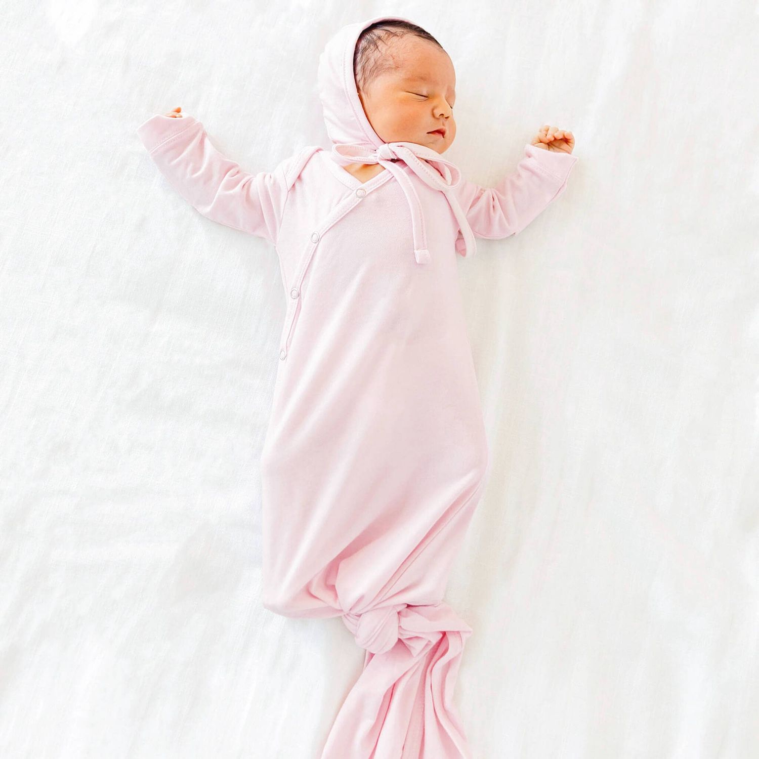 Newborn Knotted Gown - Blossom