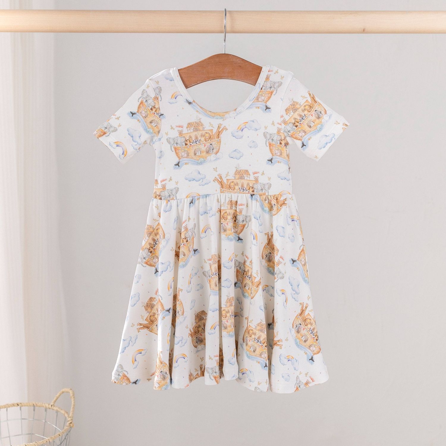All Aboard Noah's Ark Organic Cotton Dress for Kids