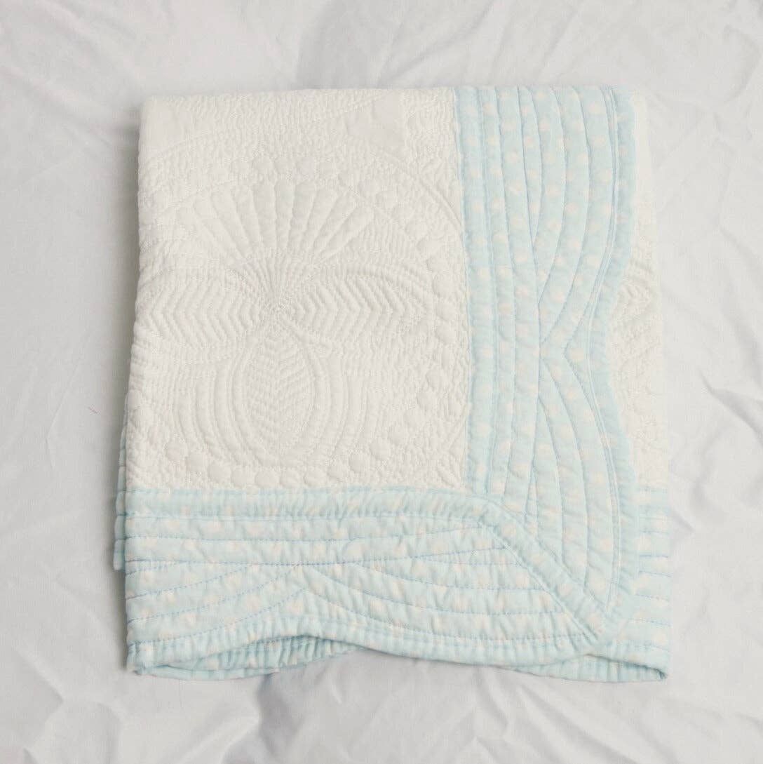 Blue Polka Dot Quilt