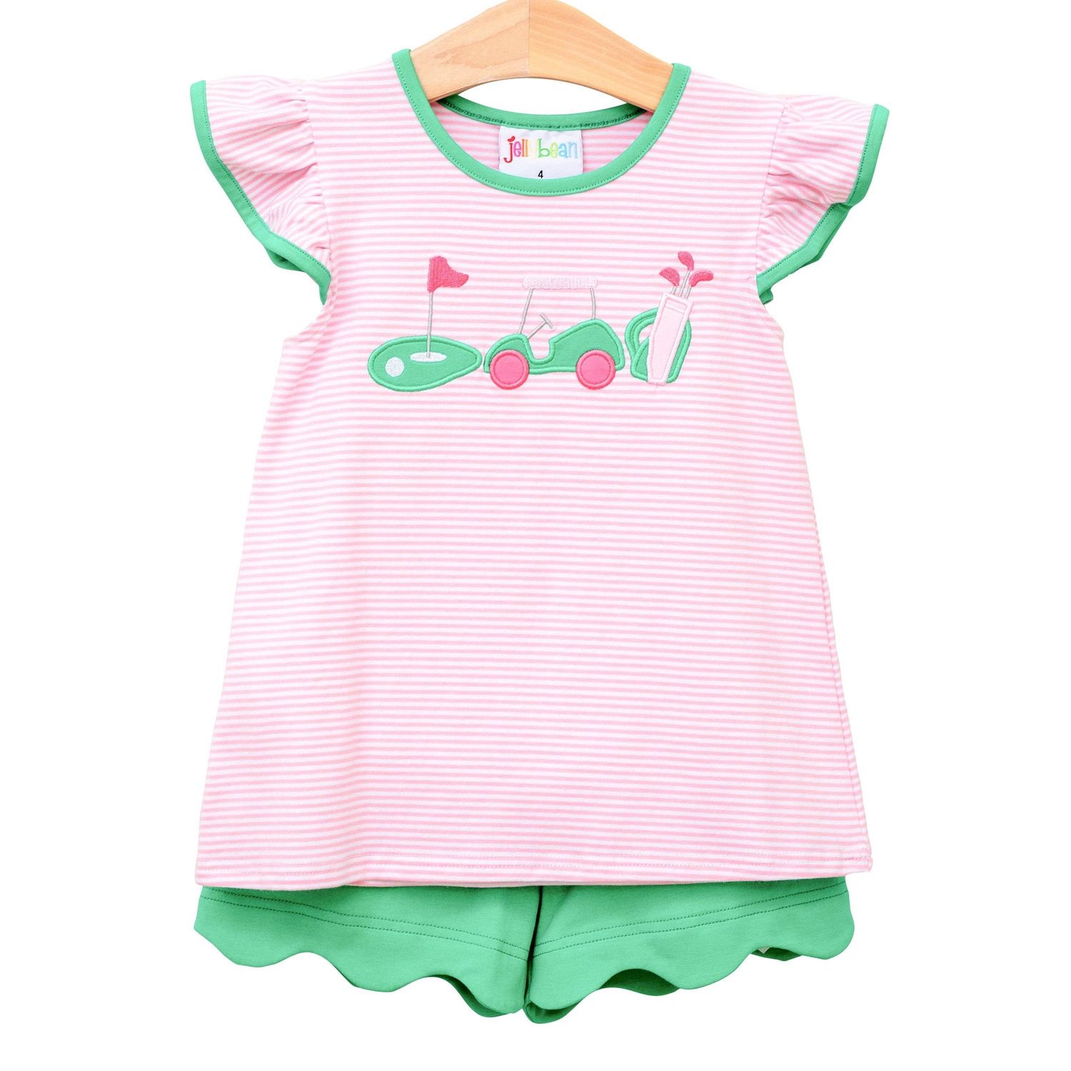 Gone Golfing Scallop Short Set, Size: 5