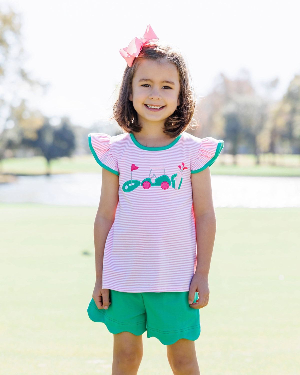 Gone Golfing Scallop Short Set