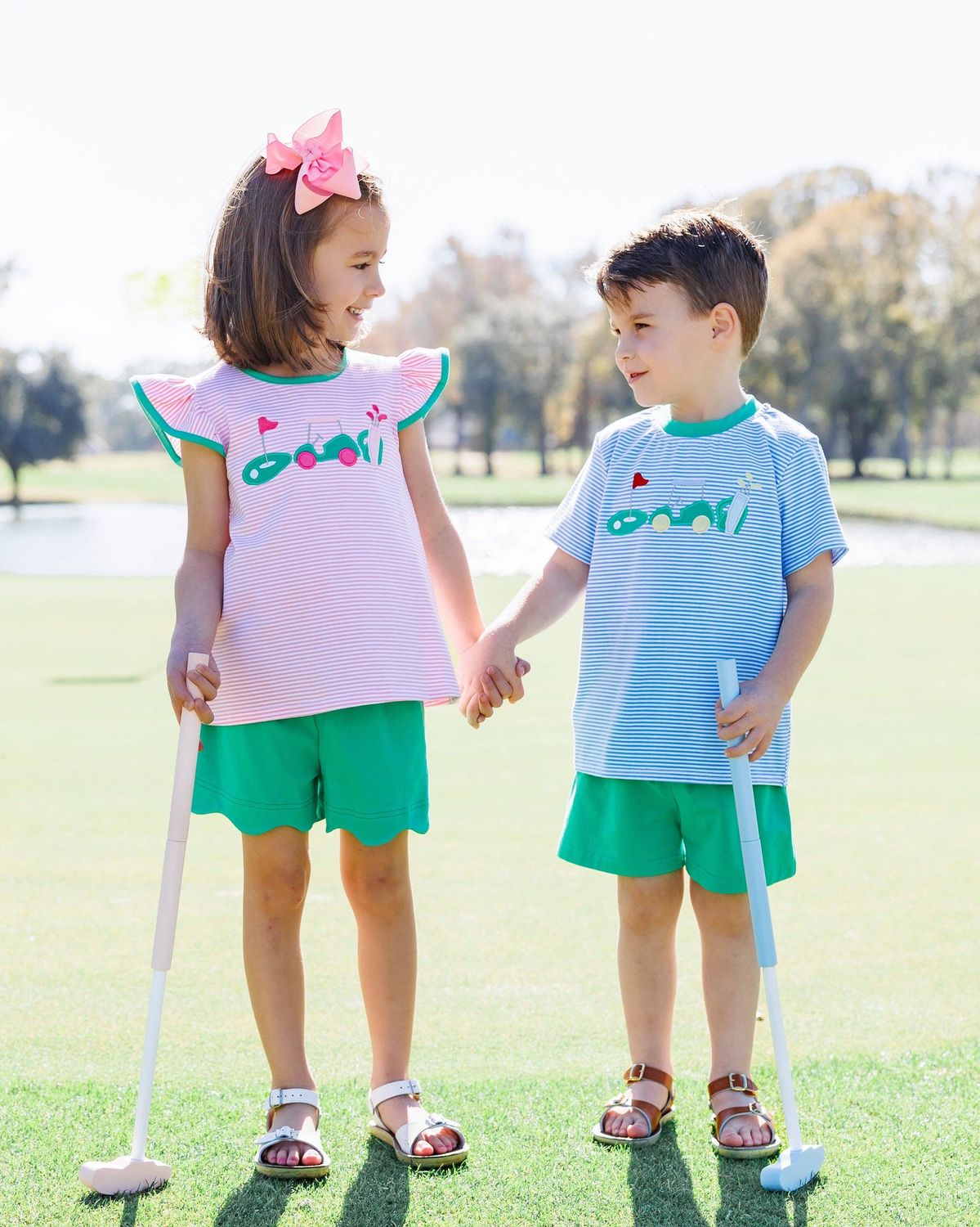 Gone Golfing Scallop Short Set