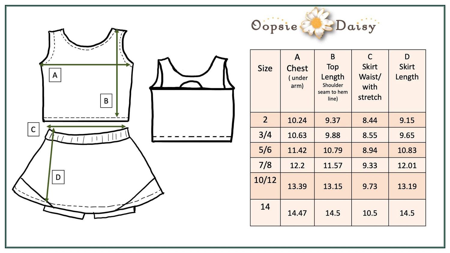 Kids Floral &amp; Coral 2 Piece Athletic Active Skirt Sport Set