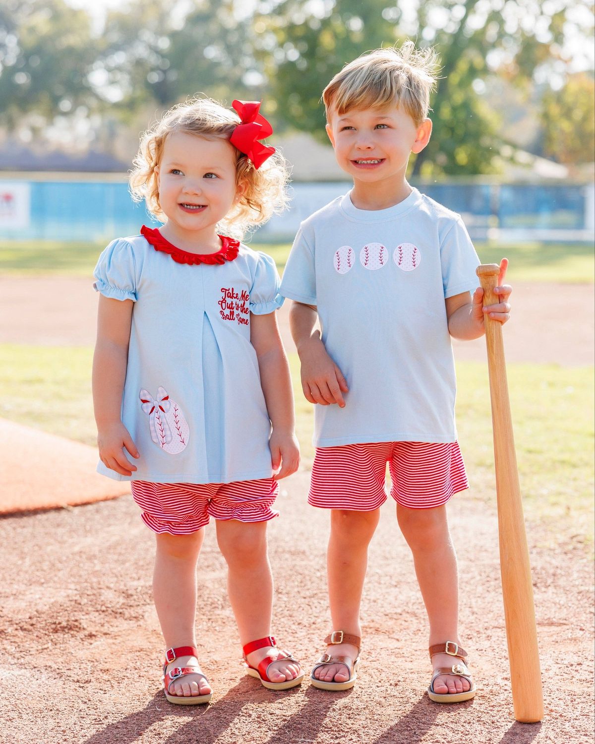 Take Me Out To The Ball Game Short Set
