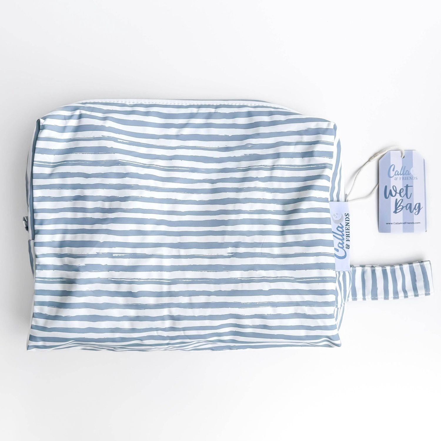 Everything Wet Bags, Print/Color: Brush Stripes - Blue