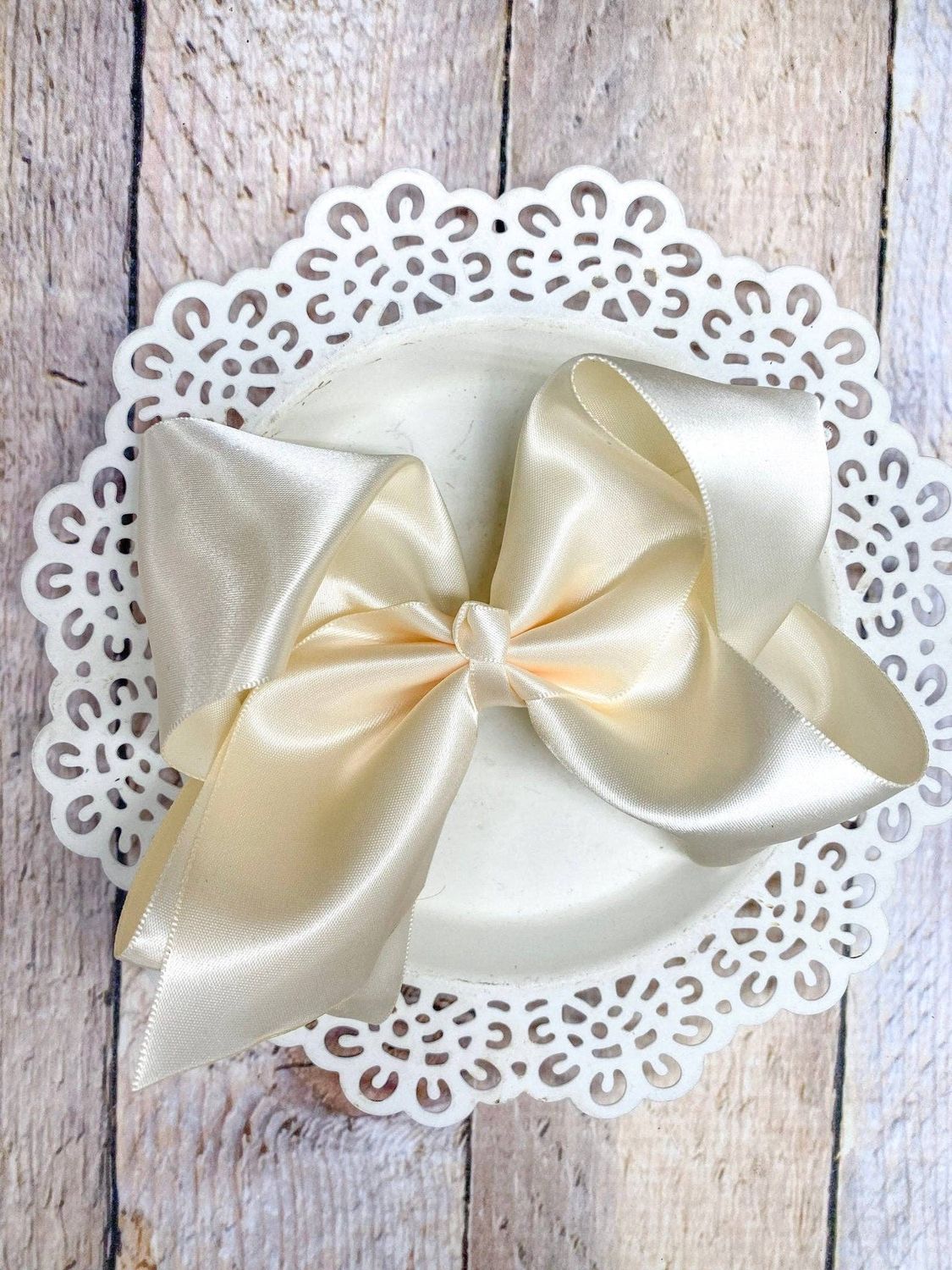 4.5" Classic Satin Hair Bows | Alligator Clips