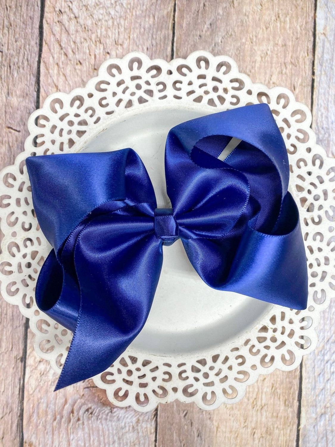 4.5" Classic Satin Hair Bows | Alligator Clips
