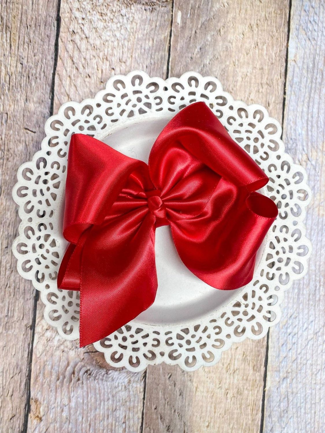 4.5" Classic Satin Hair Bows | Alligator Clips