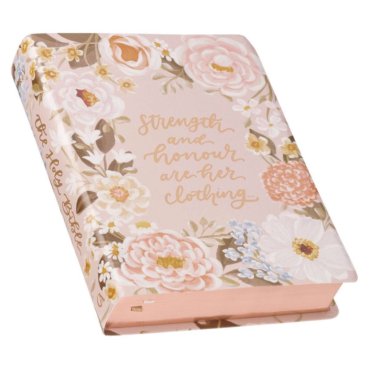 KJV Notetaking Bible Faux Leather Strength&amp;Dignity Prov31:25