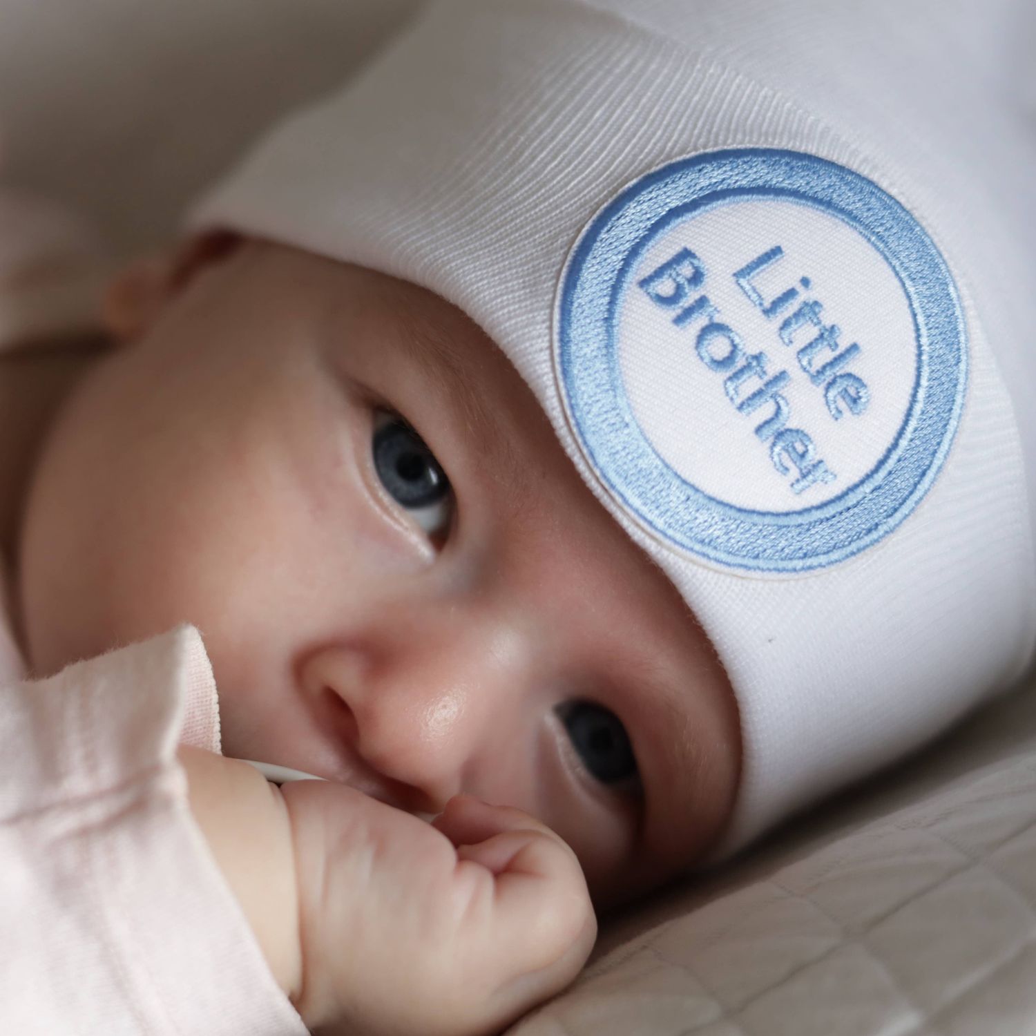 WHITE LITTLE BROTHER, Color: blue, Size: 0-3 months
