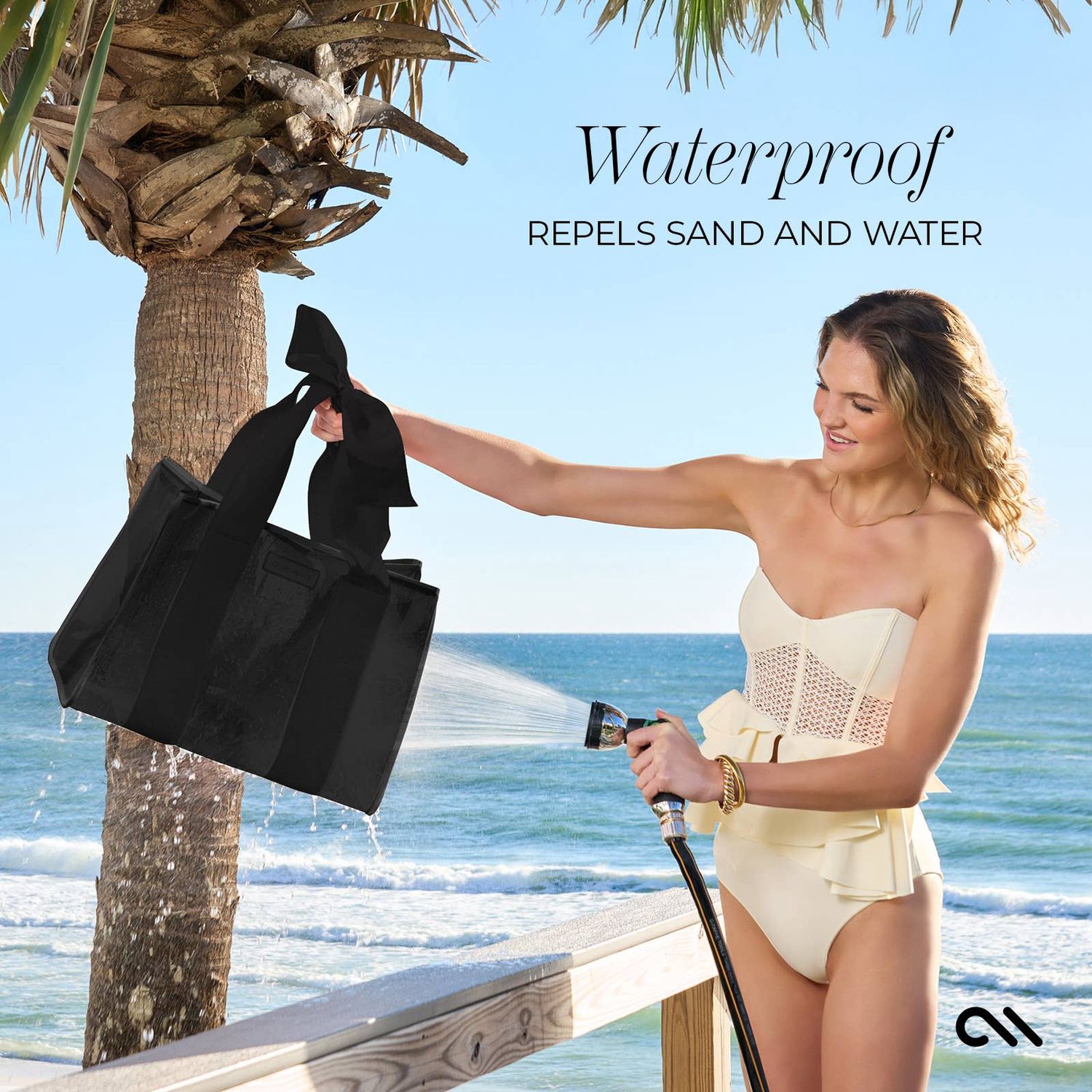 Case-Mate Midnight Black Bow Jelly Tote Bag