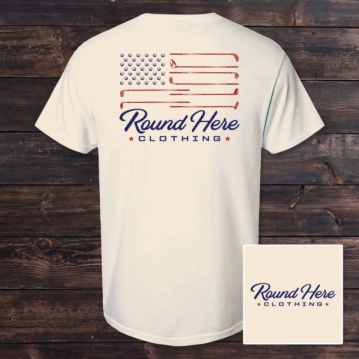 'Round Here Clothing Golf Flag