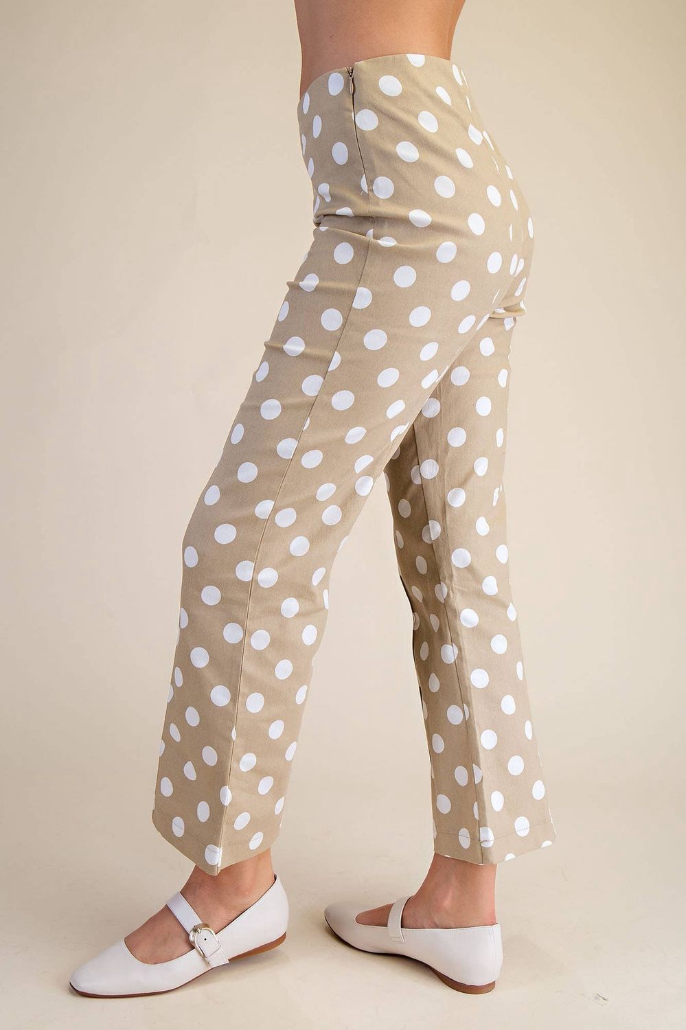 Flare Crop Dot Pants