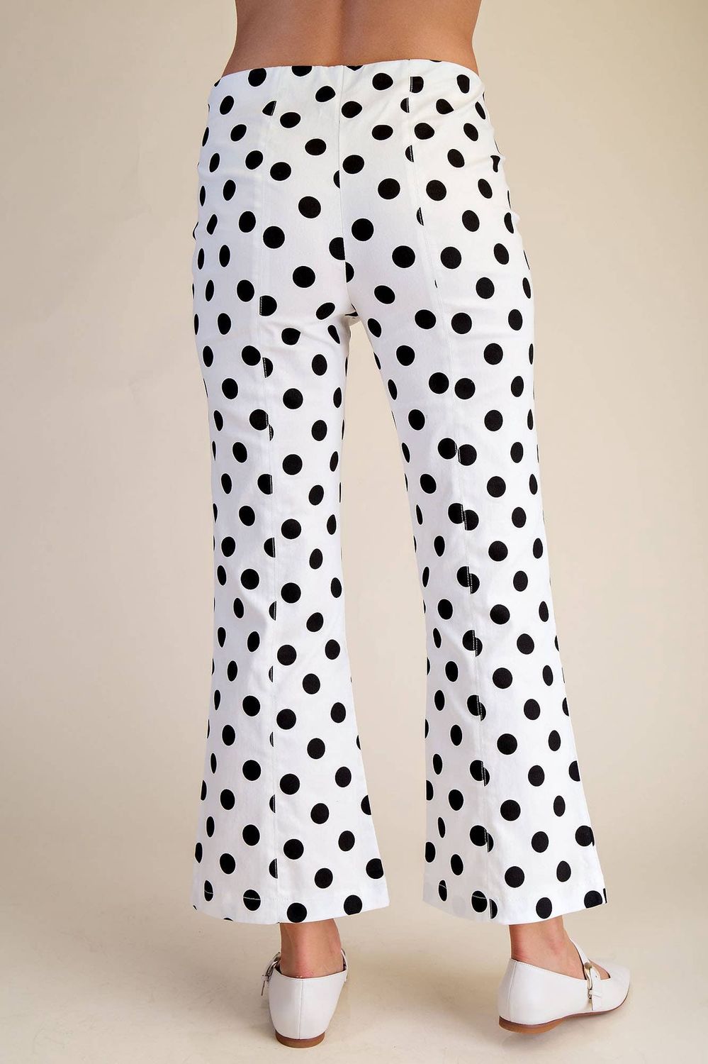 Flare Crop Dot Pants