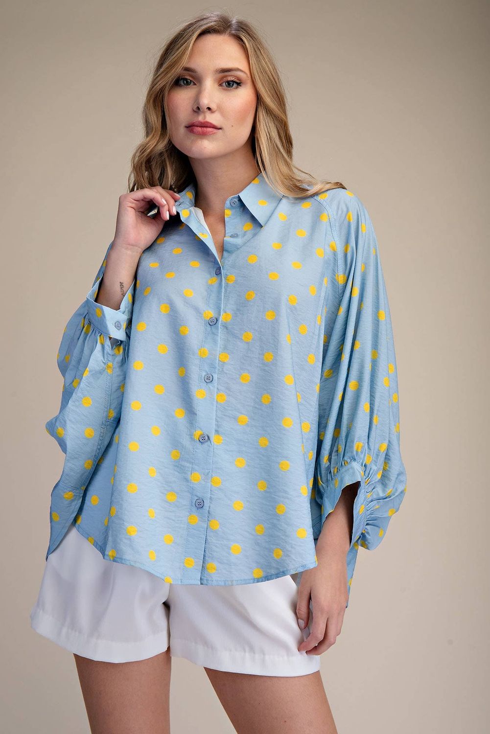 Button Front Shirt, Size: S