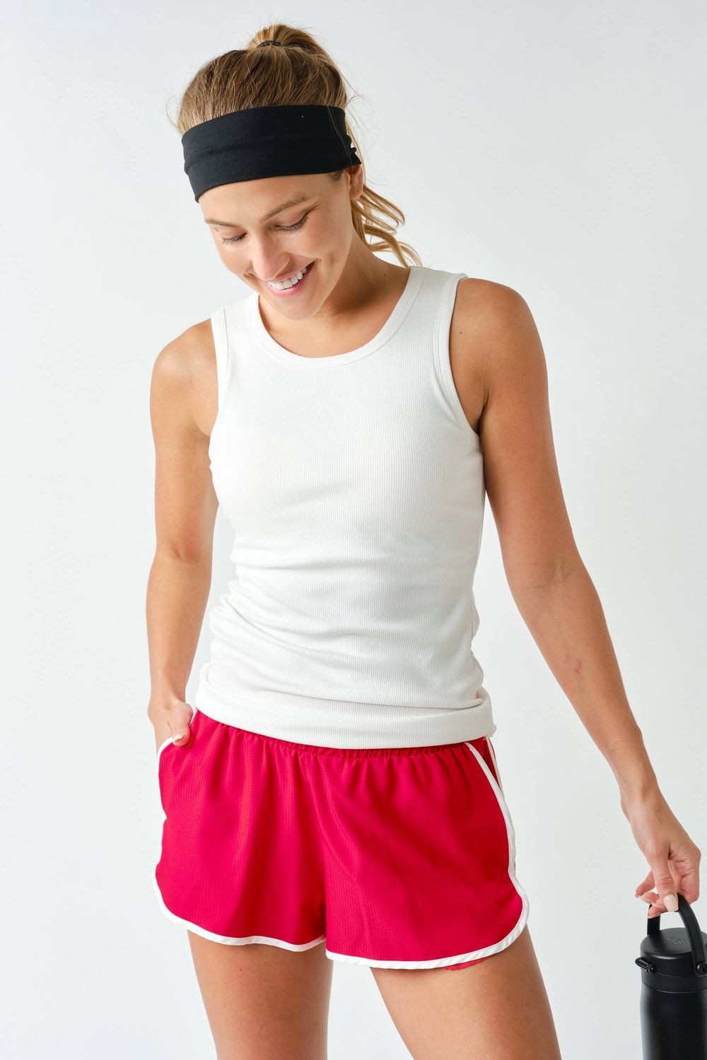 CoreClassic Micro-Ribbed Built-In Bra Tank Top