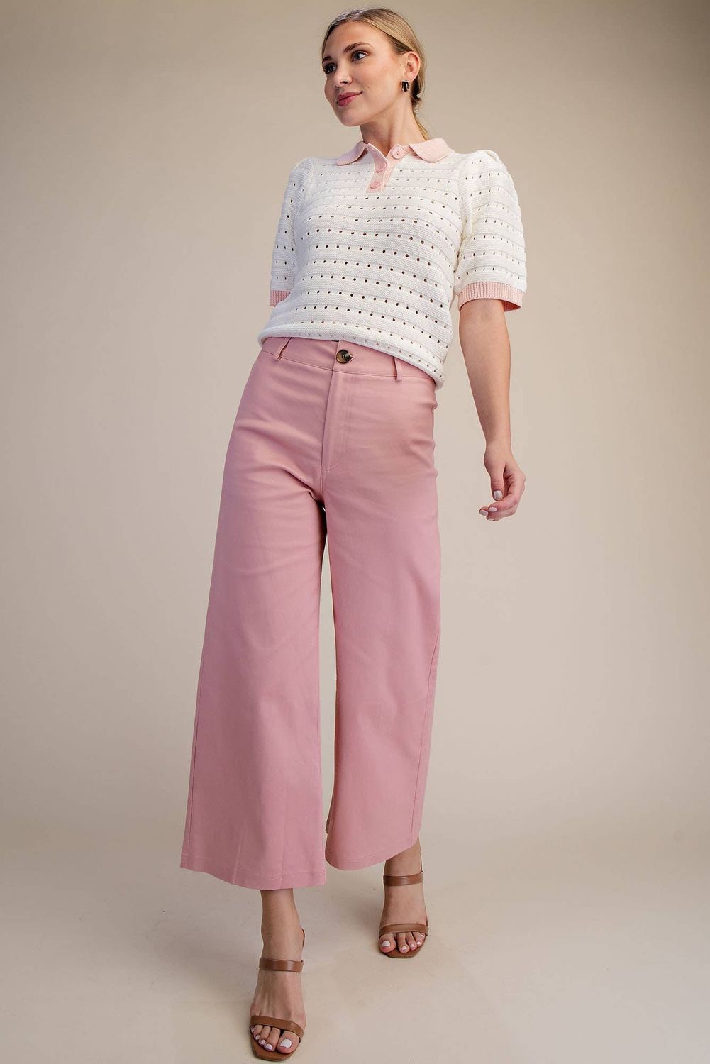 High Waist Wide Pants