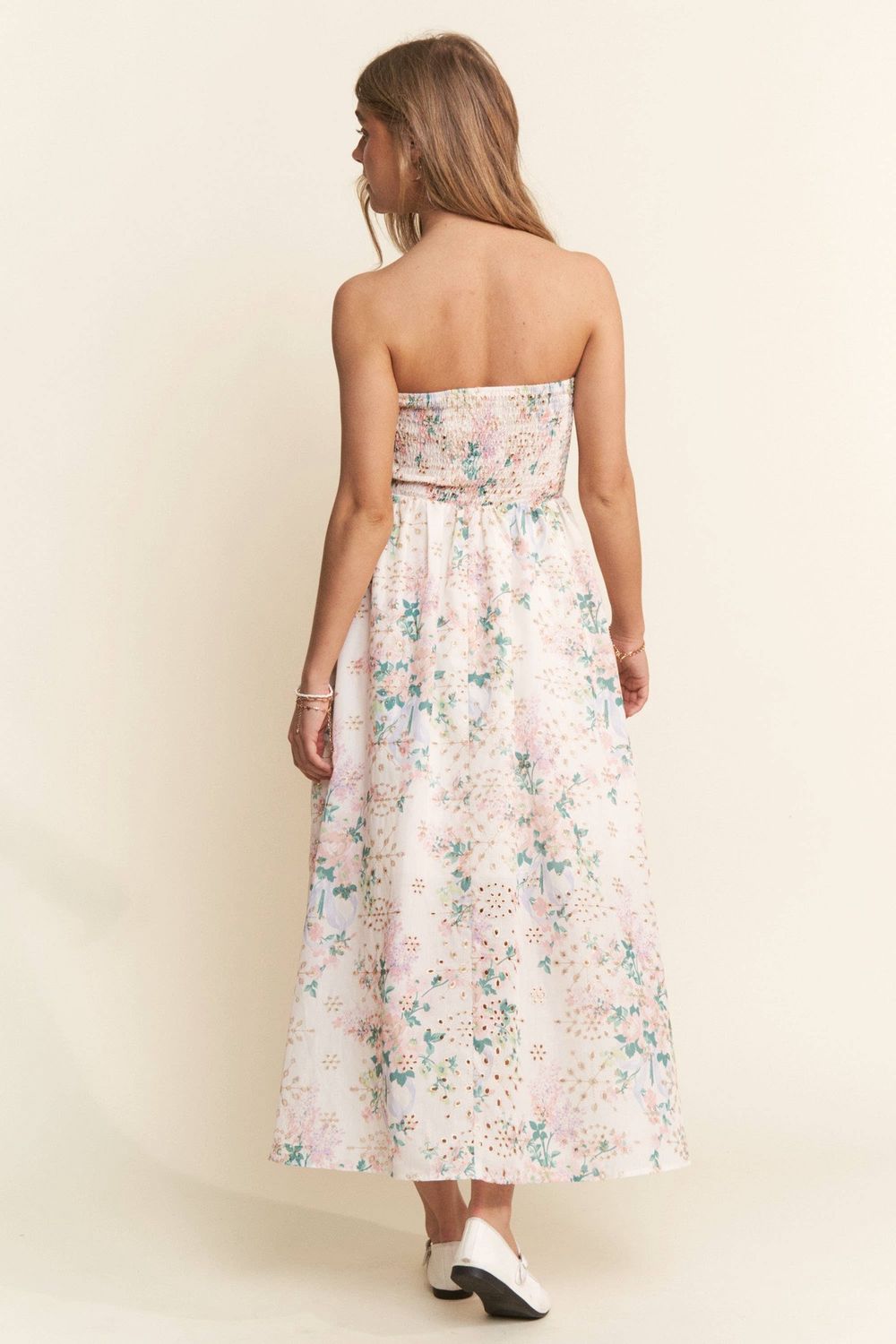 Meadow Ruched Midi Dress