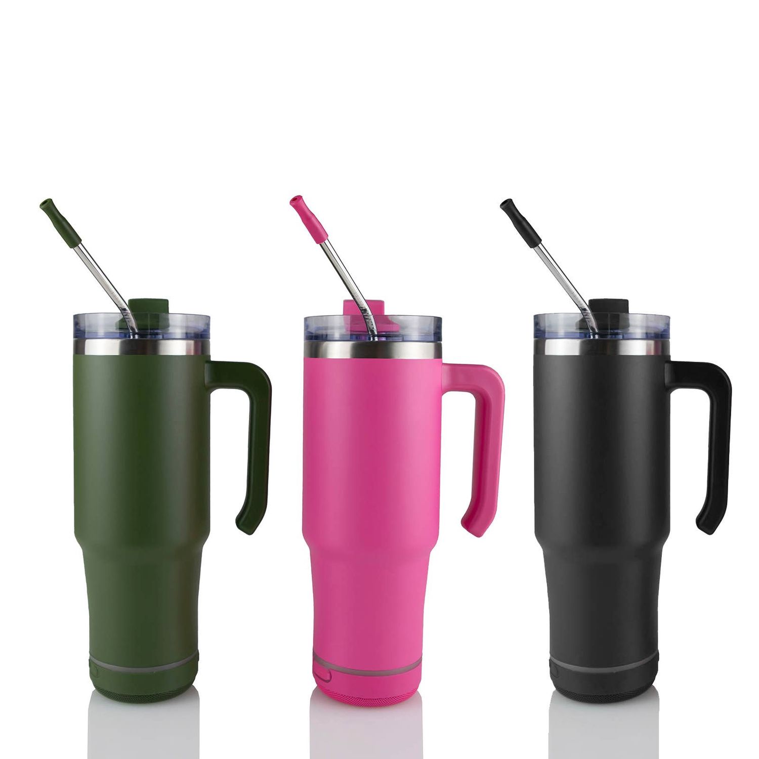 30oz Grippy Speaker Tumbler, Bluetooth Speaker Cup