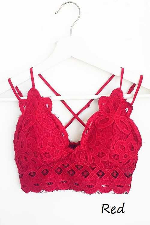 Scalloped Lace Cami Bralette