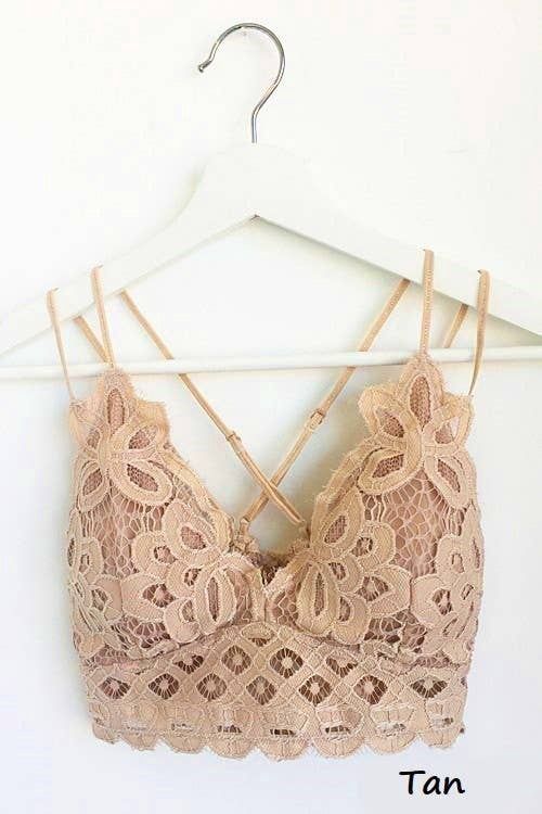 Scalloped Lace Cami Bralette