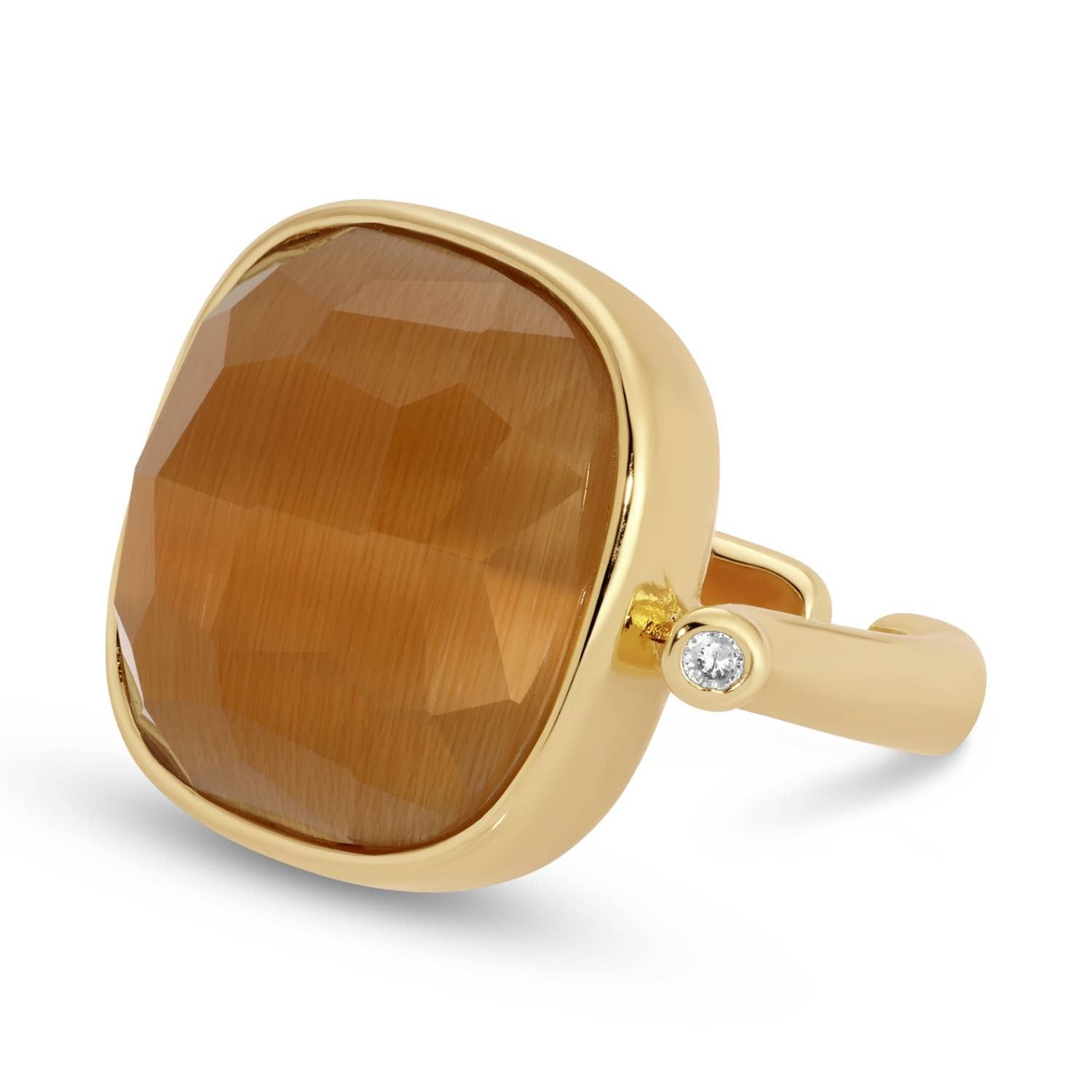 Ms. Reliability Square Stone Ring
