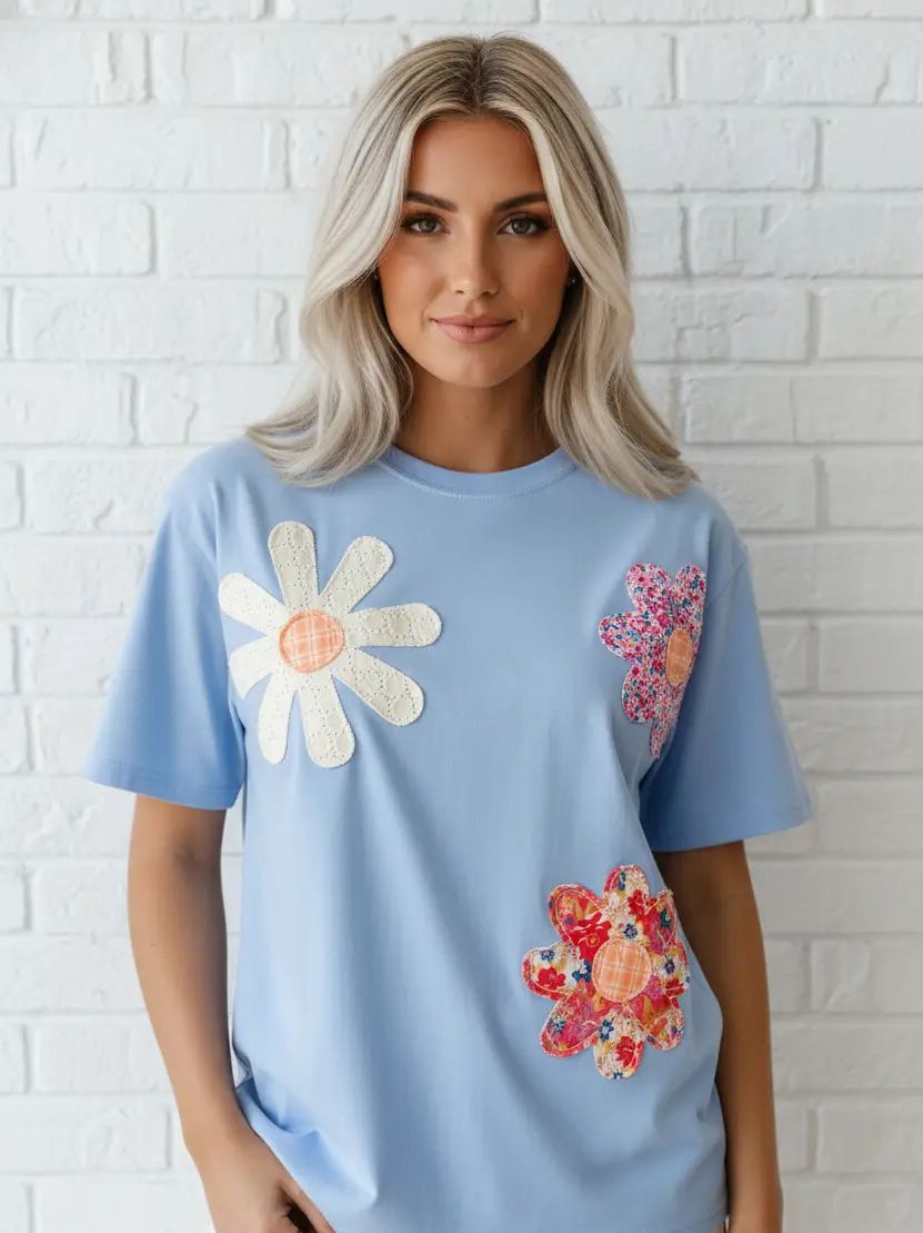 Floral Patch tee Top