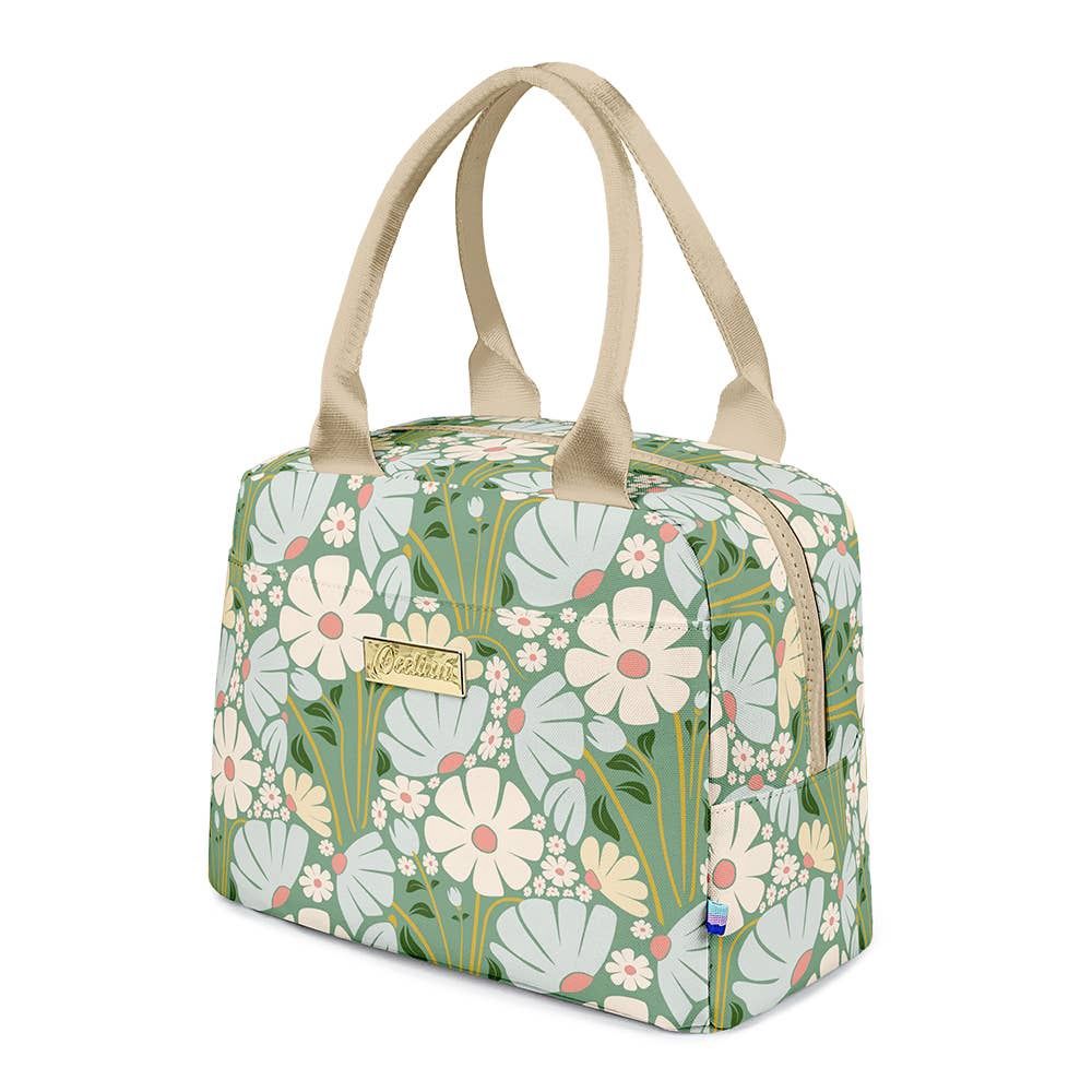 OEELINN Fresh and Compact Wild Daisy Lunch Bag for Effortless On-the-Go Meals