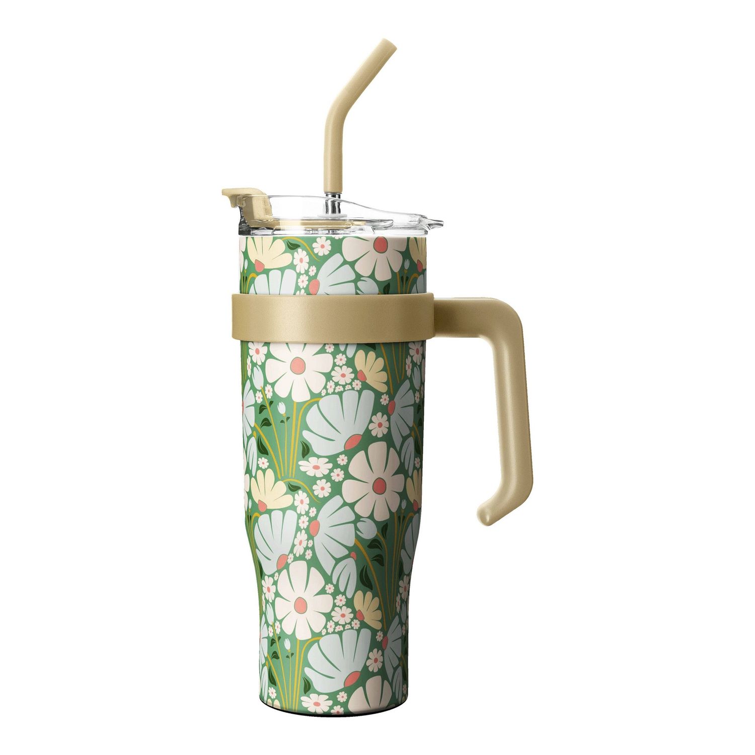 OEELINN Charming Wild Daisies, 40OZ Stainless Steel Tumbler, Essential For A Refined Life