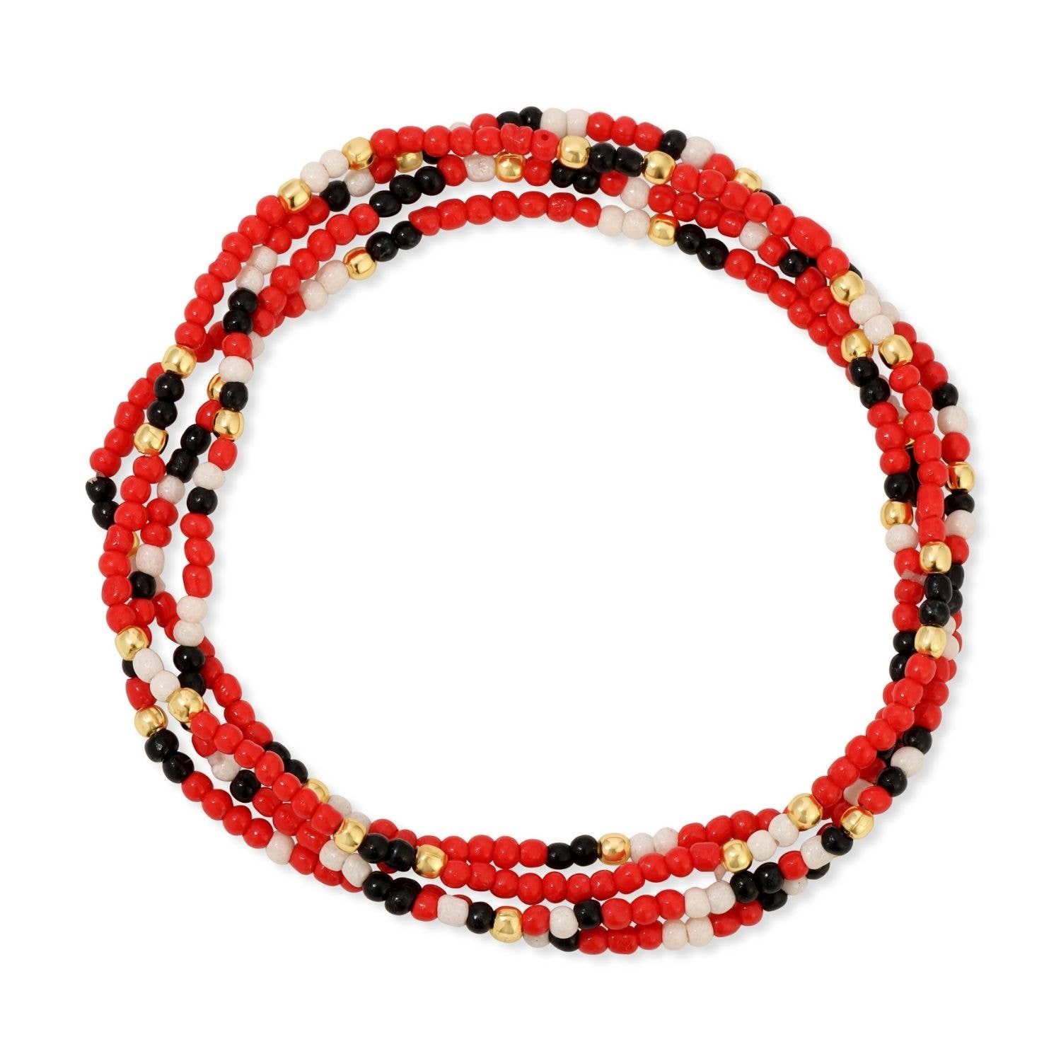 Stretch Seed Bead GAME DAY Bracelets Stretch Seed Bead GAME DAY Bracelets