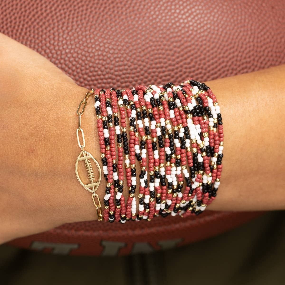 Stretch Seed Bead GAME DAY Bracelets Stretch Seed Bead GAME DAY Bracelets