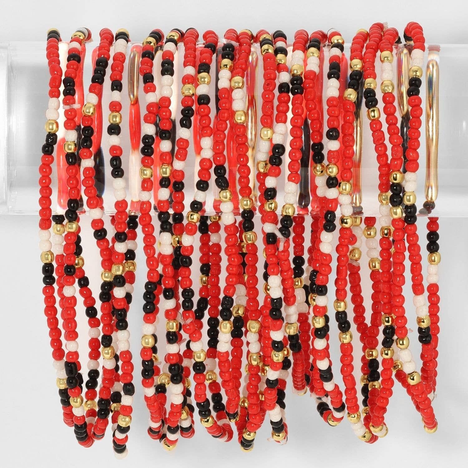 Stretch Seed Bead GAME DAY Bracelets Stretch Seed Bead GAME DAY Bracelets