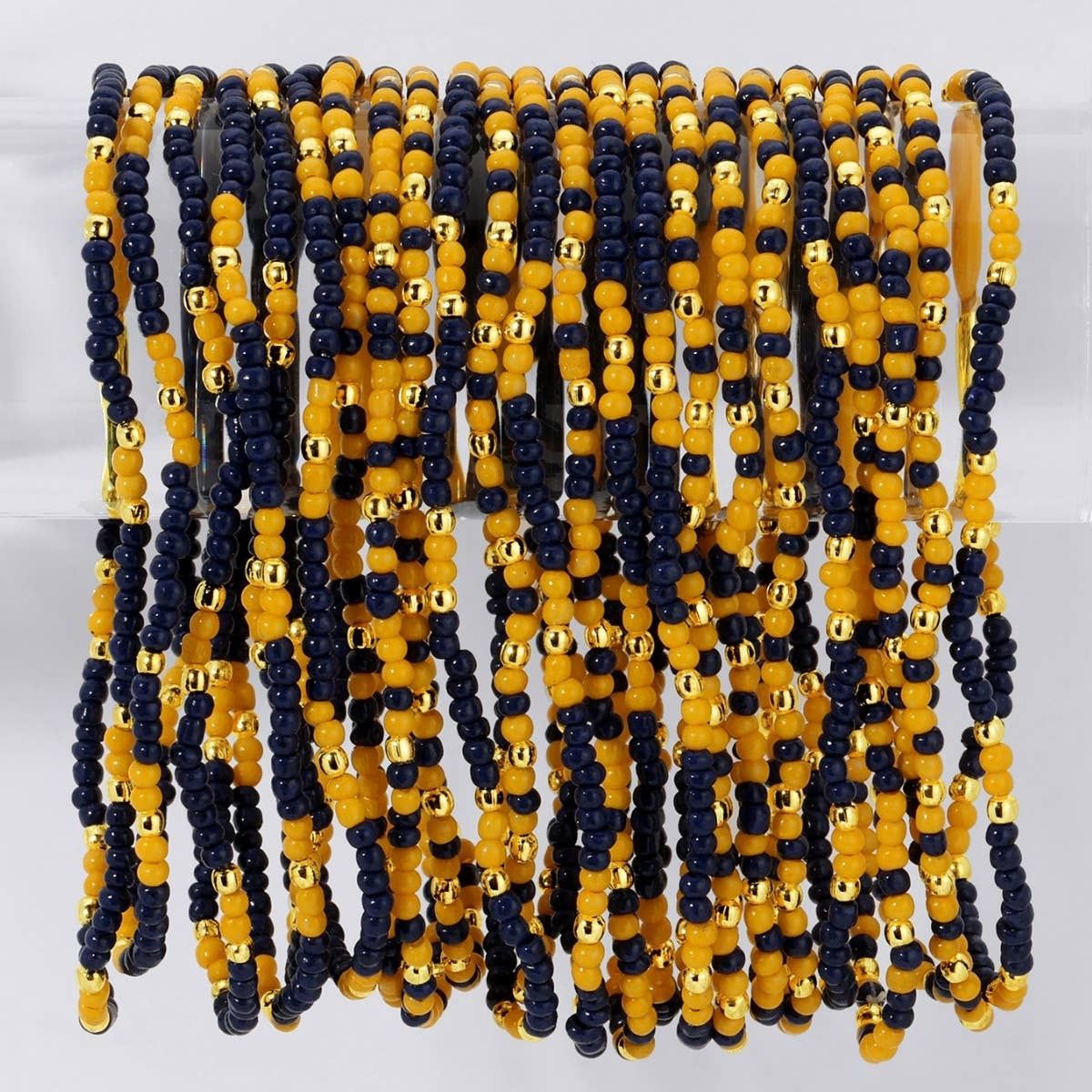 Stretch Seed Bead GAME DAY Bracelets Stretch Seed Bead GAME DAY Bracelets