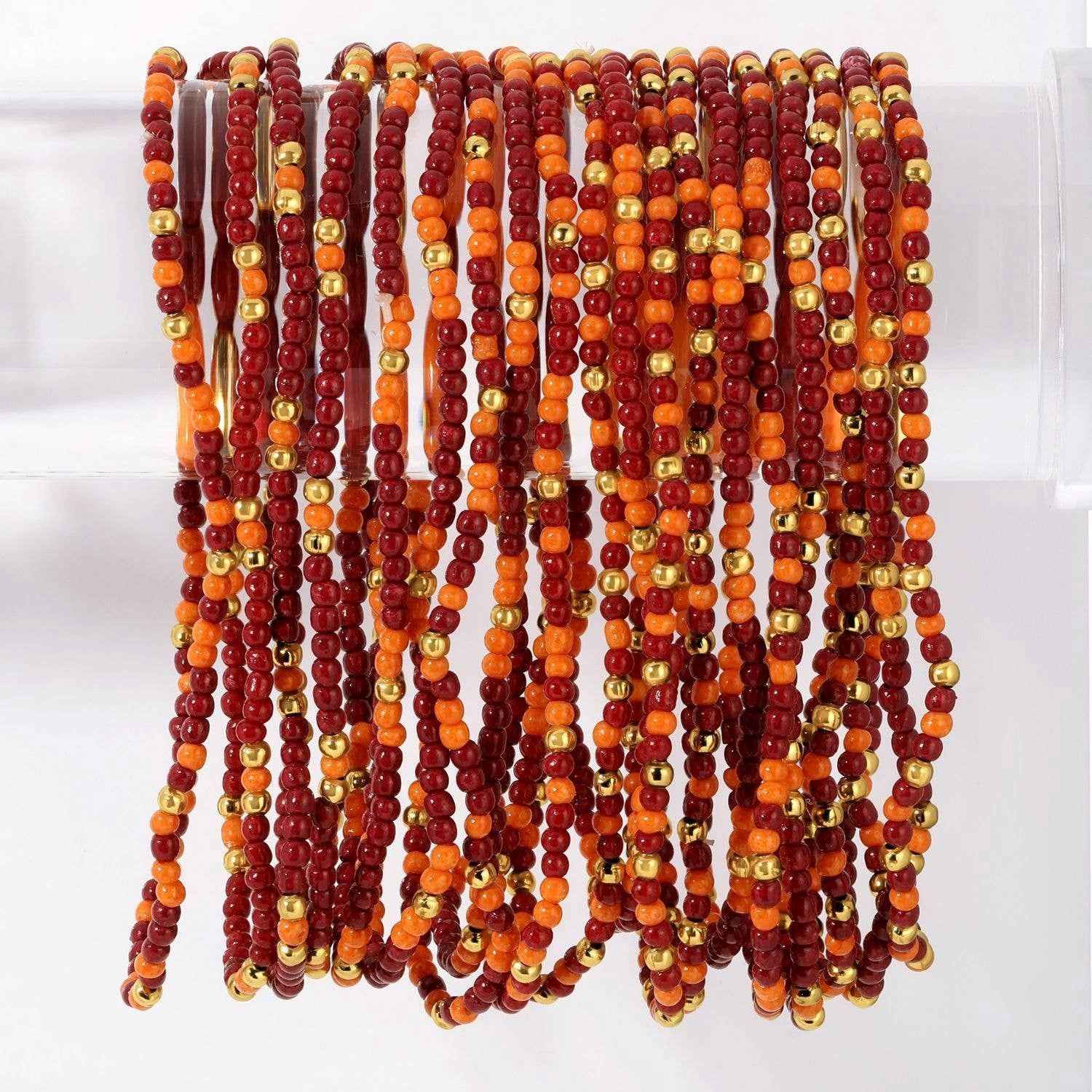 Stretch Seed Bead GAME DAY Bracelets Stretch Seed Bead GAME DAY Bracelets