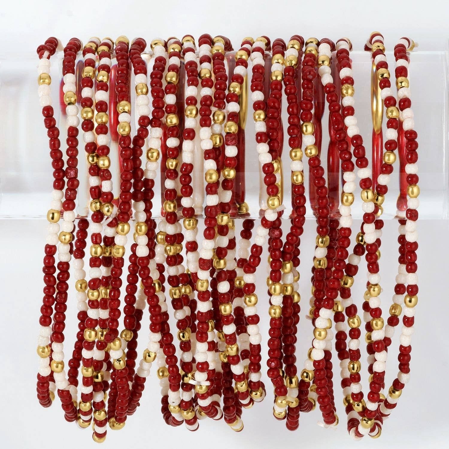 Stretch Seed Bead GAME DAY Bracelets Stretch Seed Bead GAME DAY Bracelets