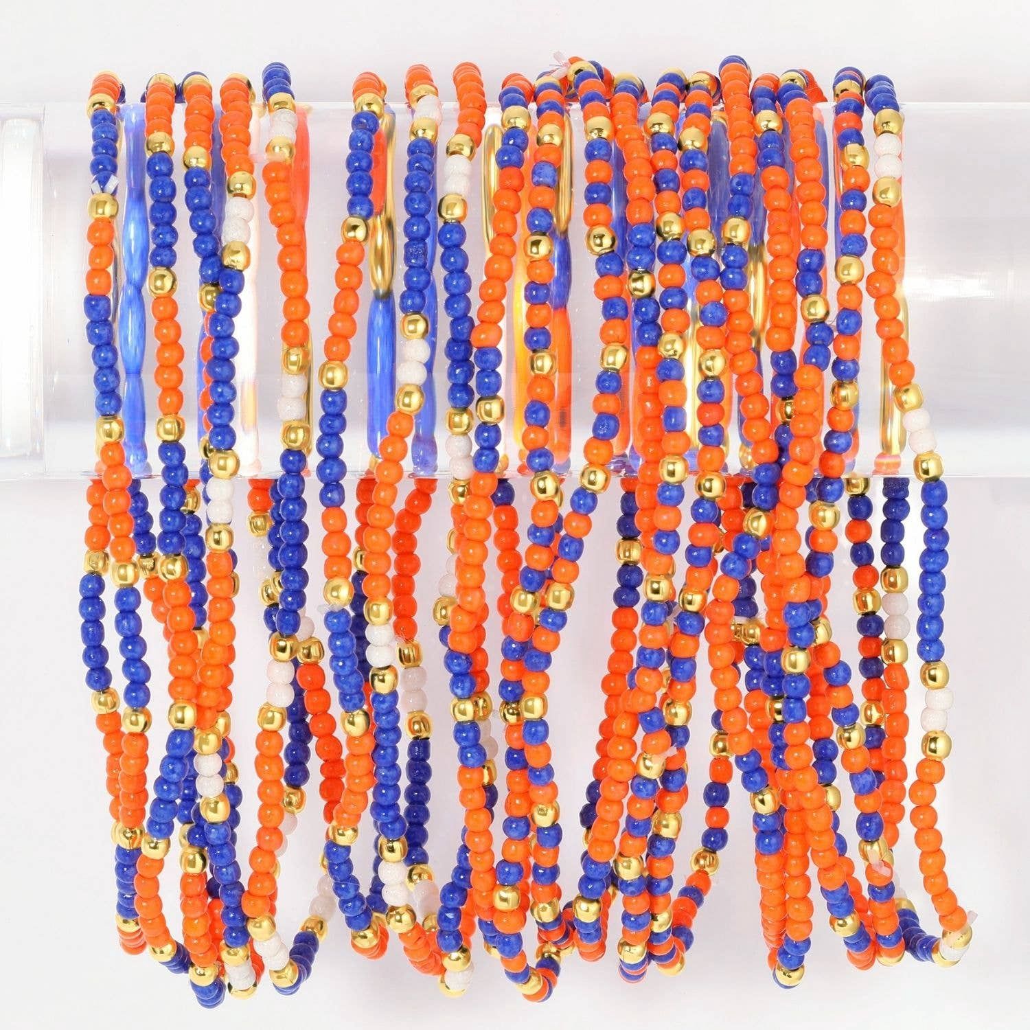Stretch Seed Bead GAME DAY Bracelets Stretch Seed Bead GAME DAY Bracelets