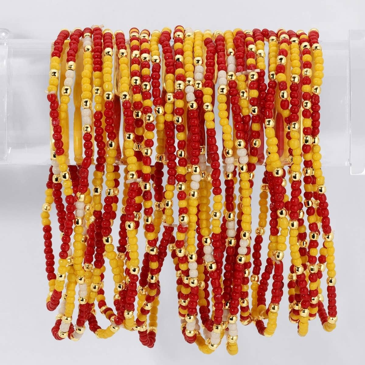 Stretch Seed Bead GAME DAY Bracelets Stretch Seed Bead GAME DAY Bracelets