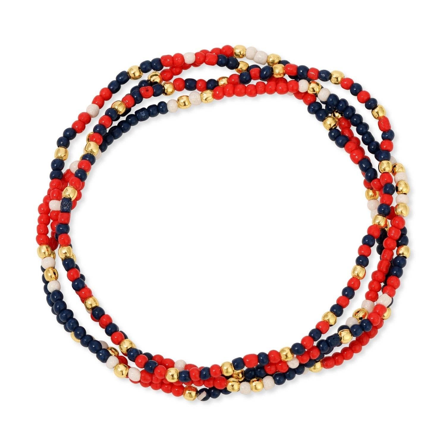 Stretch Seed Bead GAME DAY Bracelets Stretch Seed Bead GAME DAY Bracelets