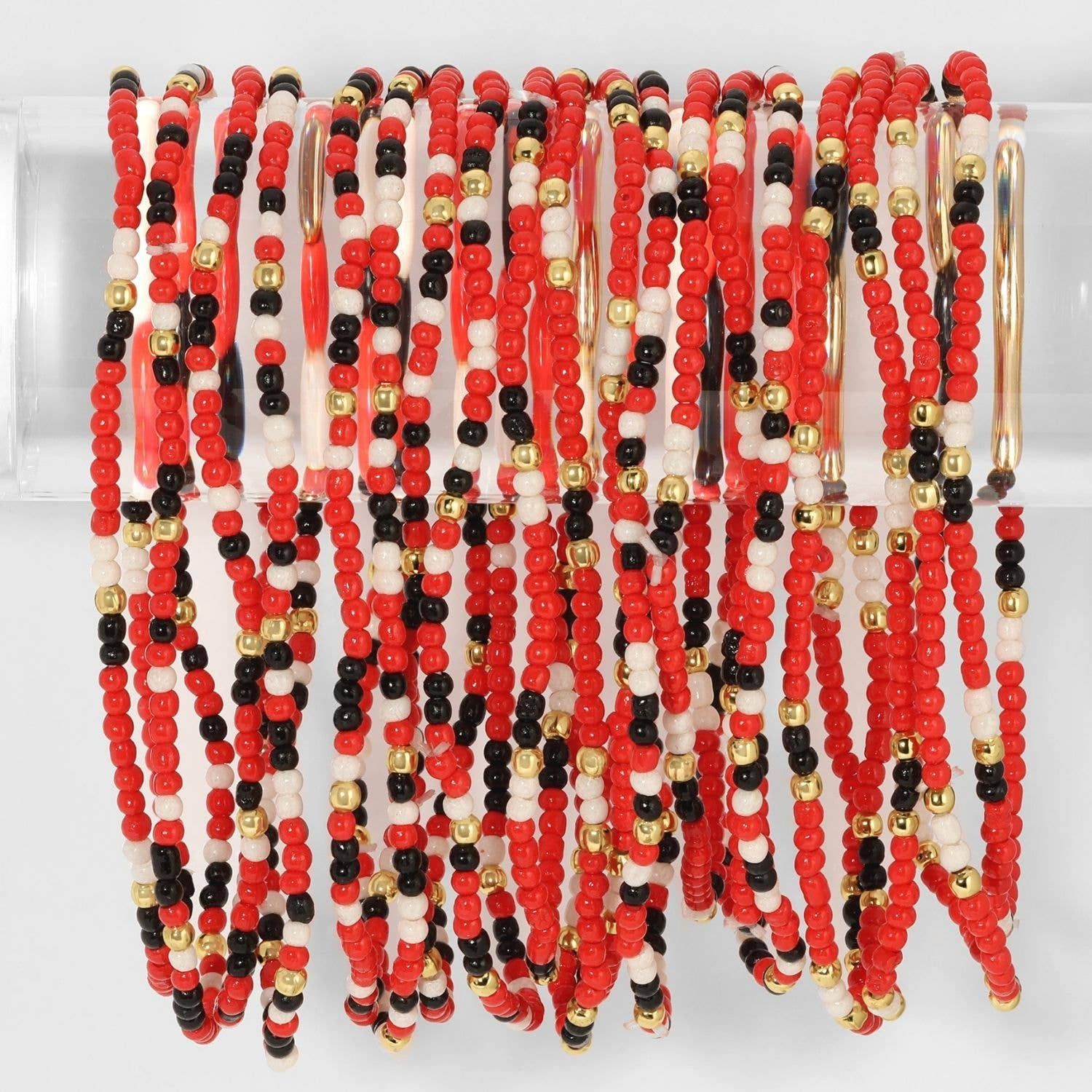 Stretch Seed Bead GAME DAY Bracelets Stretch Seed Bead GAME DAY Bracelets