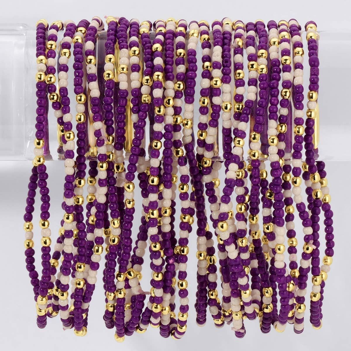 Stretch Seed Bead GAME DAY Bracelets Stretch Seed Bead GAME DAY Bracelets