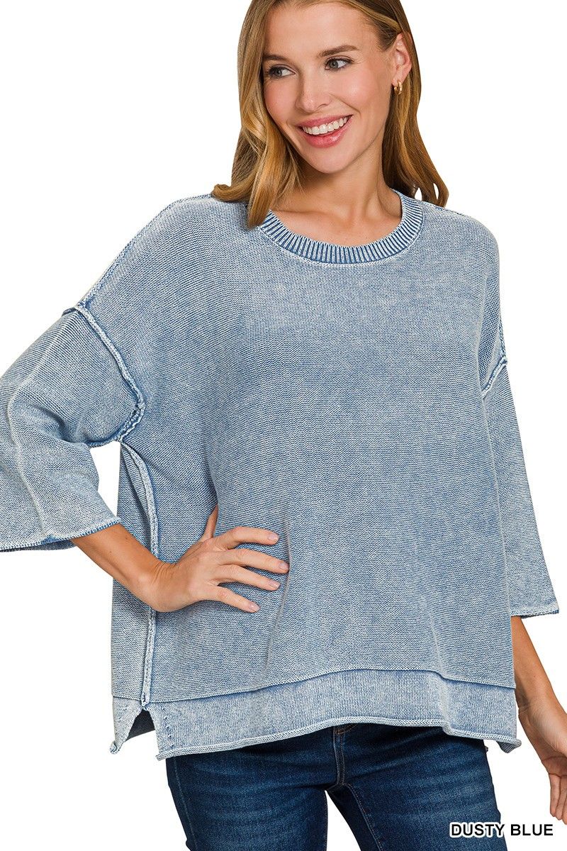 3/4 boxy sweater