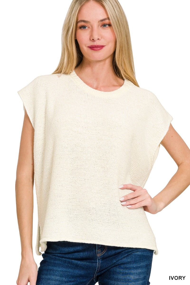 Oversized crew neck sweater