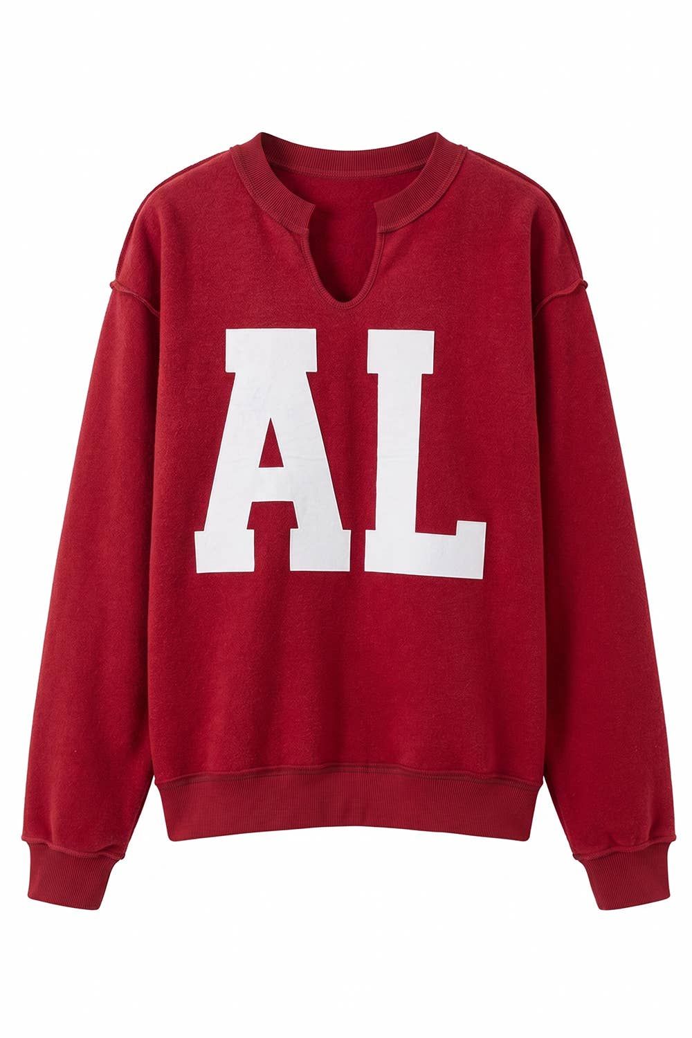 IT3097-AL | 'Alabama/AL' Reversible Oversized Pullover