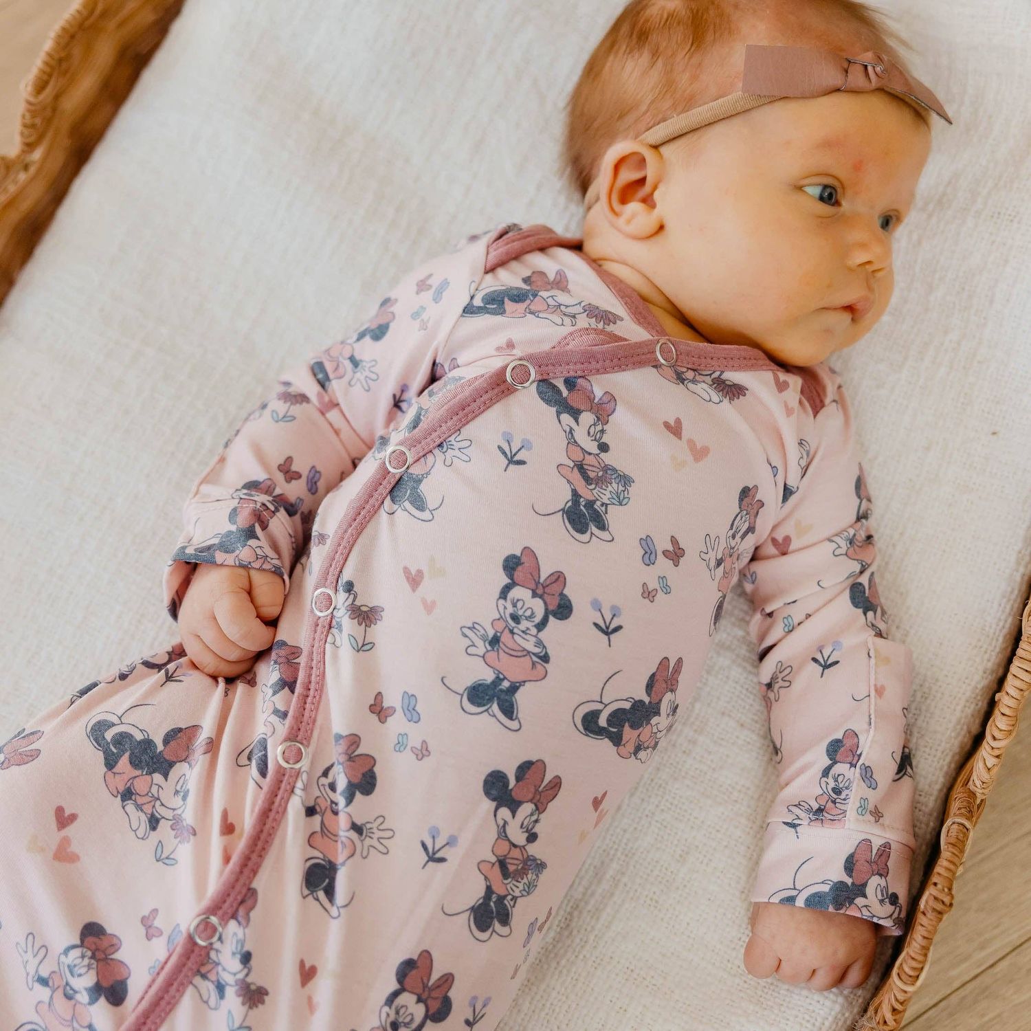 Newborn Knotted Gown - Minnie Mouse