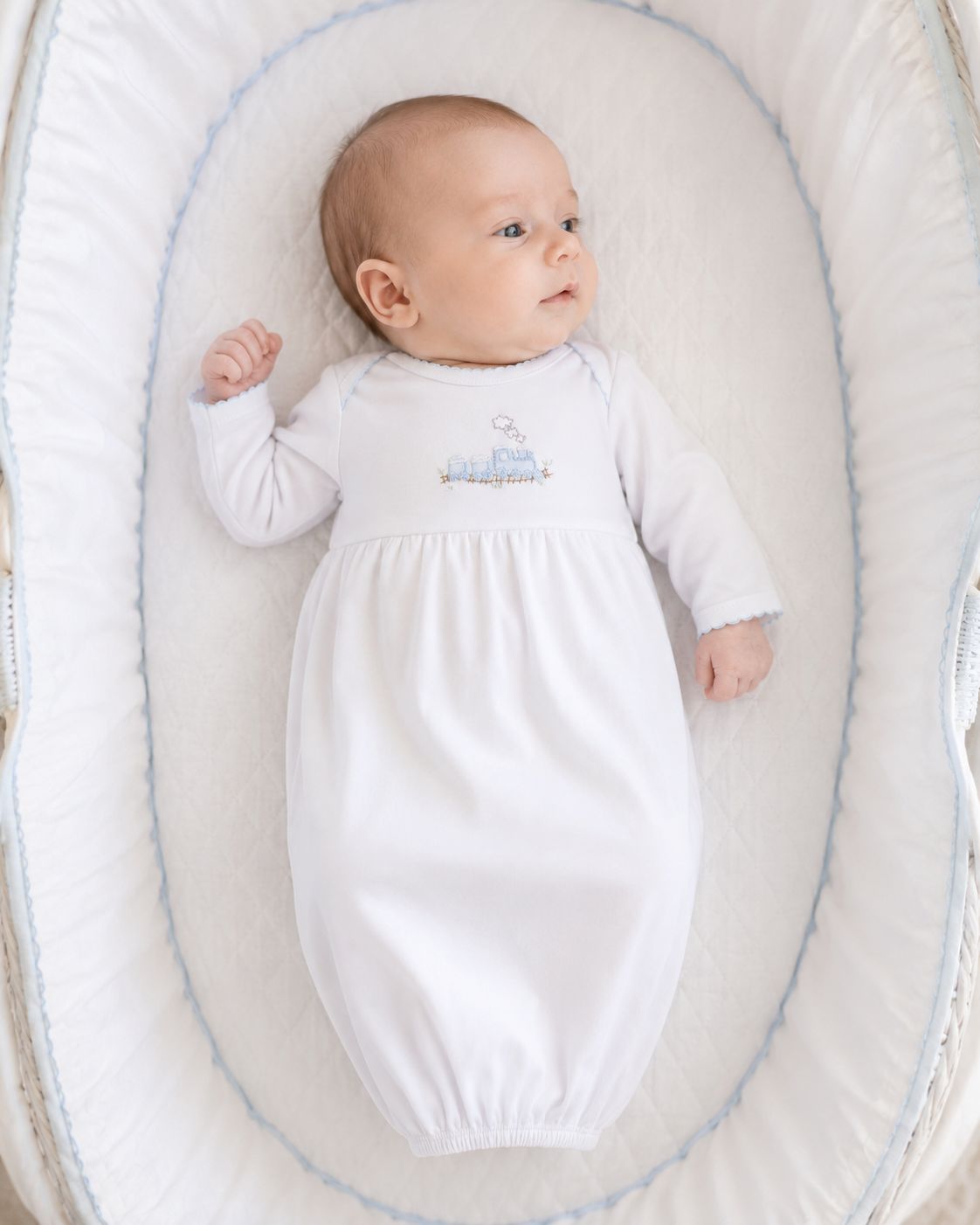 Choo Choo Train Gathered Gown