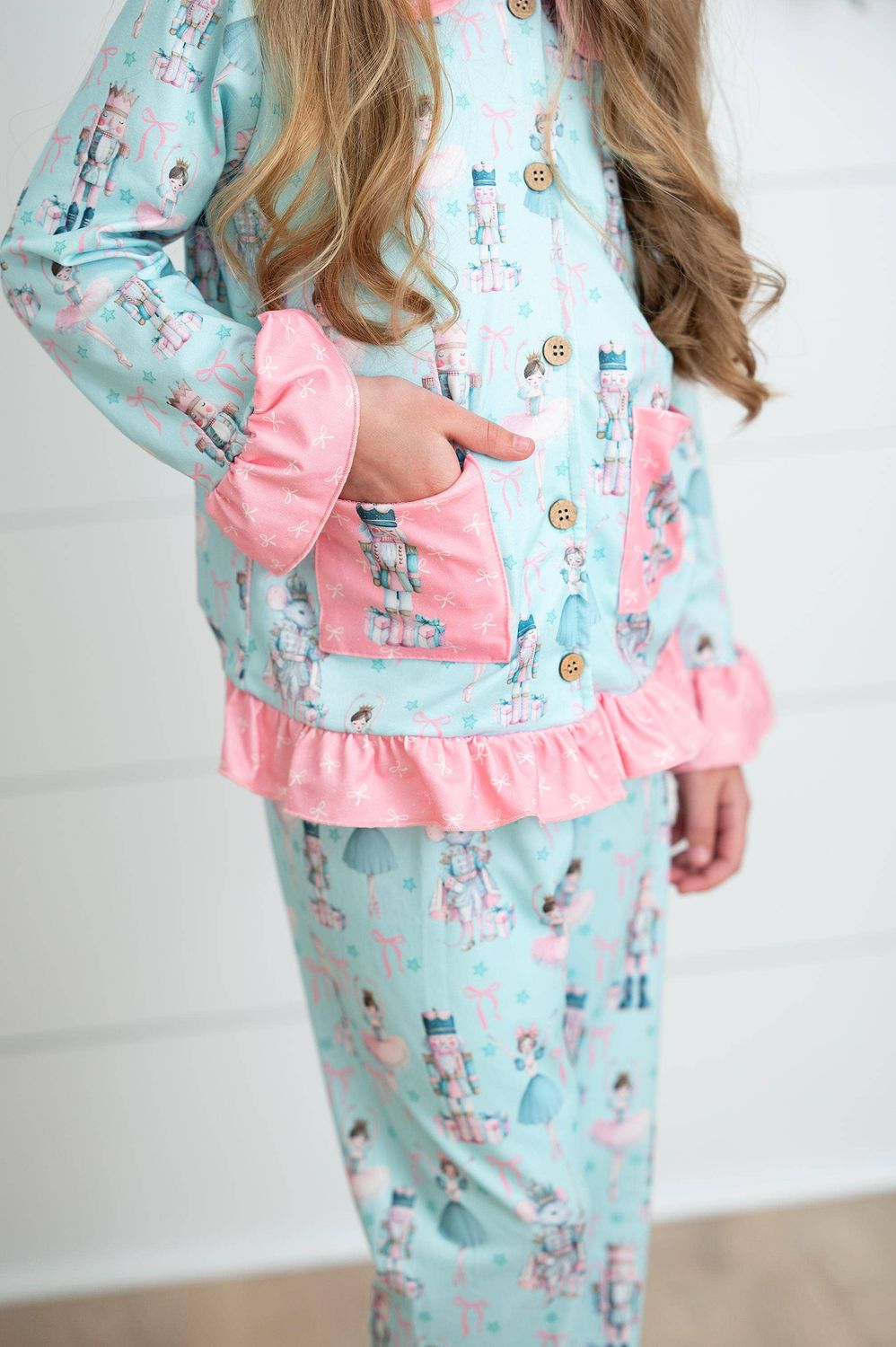 Girls Nutcracker Dreams Holiday Christmas Winter Lounge Set